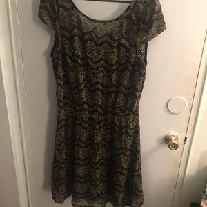 Black and Olive Dress